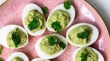 Avocado-Lime Deviled Eggs