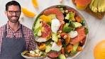 Avocado Salad with Tomatoes Citrus and Burrata