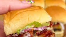 Bacon Ranch BBQ Chicken Sliders