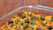 Beef Enchilada Quinoa Bake