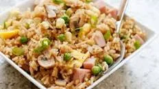 {Better Than Take-Out} Fried Rice with Ham and Vegetables
