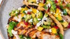 Blackened Chicken Tacos with Mango Avocado Salsa
