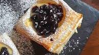 Blueberry Balsamic Puff Pastry Cups