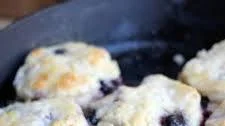 Blueberry Biscuits with Lemon Glaze