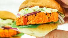 Buffalo Cauliflower Sliders with Blue Cheese Slaw