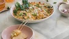 Charred Corn and Poblano Pepper Queso Fundido
