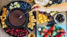 Cheese & Chocolate Fondue, Hot Buttered Rum