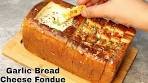 Cheese Garlic Bread Fondue| Unique & Easy Cheese Fondue ...
