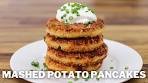 Cheesy Mashed Potato Pancakes Recipe