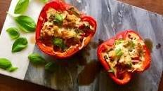 Chicken Caprese Stuffed Peppers