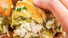Chicken Pesto Sandwich (Easy Slider Recipe w/ Rotisserie)