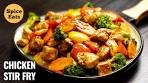 CHICKEN STIR FRY RECIPE | QUICK AND EASY CHICKEN ...