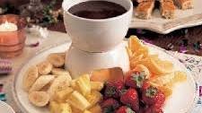 Chocolate and Coconut Cream Fondue