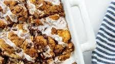 Chocolate Chip Cinnamon Roll Cake