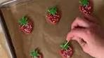 Chocolate-Dipped Strawberry Cookies #valentinesdaycookies ...