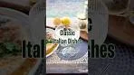 Classic Italian Dishes as Cocktails