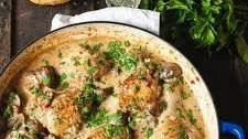Coq au Vin Blanc (Chicken in White Wine)