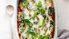 Creamed spinach stuffed shells