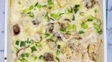 Creamy Ham and Mushroom Pasta Bake