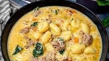 Creamy Italian Sausage Gnocchi Soup