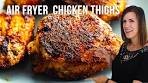 Crispy Air Fryer Chicken Thighs | Boneless + Bone In