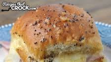 Crock Pot Ham and Swiss Sliders