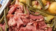 Crockpot Ham, Potatoes, and Green Beans