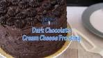 Dark Chocolate Cream Cheese Frosting Icing (Not Too Sweet ...
