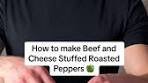 Delicious and Easy Beef and Cheese Stuffed Roasted ...