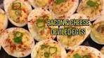 Delicious Bacon & Cheese Deviled Eggs Recipe