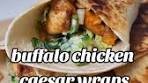 Delicious Buffalo Chicken Caesar Wraps Recipe