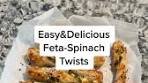 Easy 10 Minutes Spinach Feta Twists Recipe