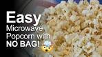Easy Microwave Popcorn Treat With No Bag!