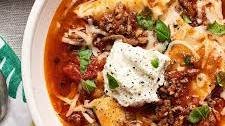 Easy Slow Cooker Lasagna Soup