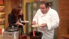 Emeril Lagasse's Slow Cooked Potatoes with Mushrooms and Ham