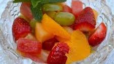 Fresh Fruit Salad with Honey Lime Dressing