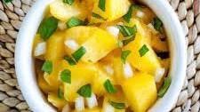Fresh Peach Basil Salsa