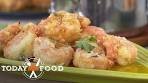 Fried shrimp with honey lemon pepper sauce: Get the recipe!