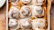 Gooey & Soft Homemade Vegan Pumpkin Cinnamon Rolls (Easy!)