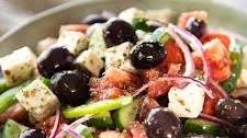Greek Salad with Homemade Greek Salad Dressing