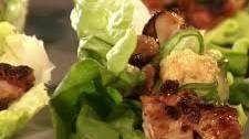 Grilled Chicken Lettuce Wraps with Sesame Miso Sauce