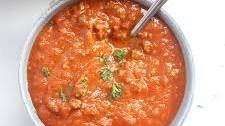 Ground Beef and Tomato Soup