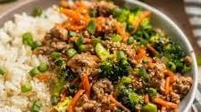 Ground Turkey Teriyaki Stir Fry
