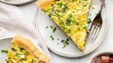 Ham and Spinach Quiche