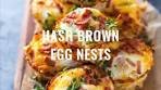 Hash Brown Egg Nests