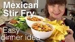 Healthy Mexican Stir Fry: no meat, 15 minute meal