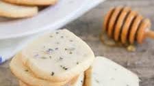 Honey Lavender Shortbread Cookies