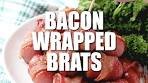 How to make: BACON-WRAPPED BRATWURST BITES