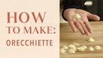 How to make orecchiette pasta