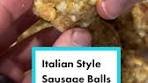 Italian Style Sausage Balls Recipe